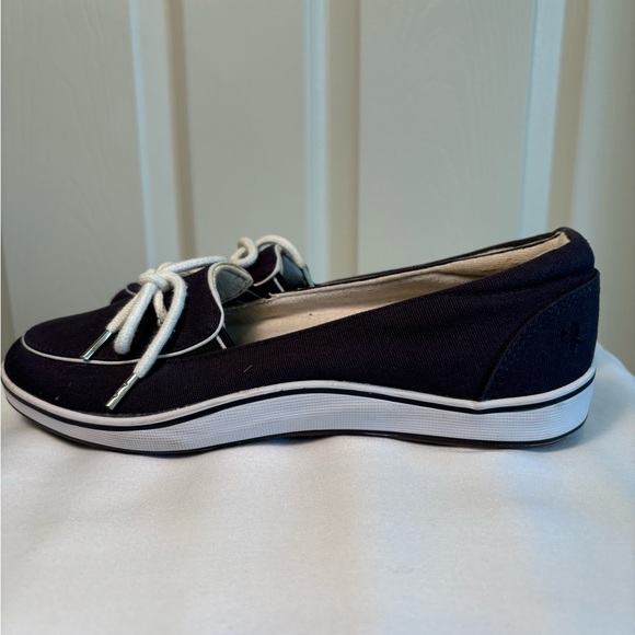 Navy Canvas slip ons by Grasshoppers - Picture 3 of 7